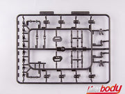 Movable Hood and door Upgrade Set Fit for 1/10 Jeep Gladiator Rubicon Hard Body Kit
