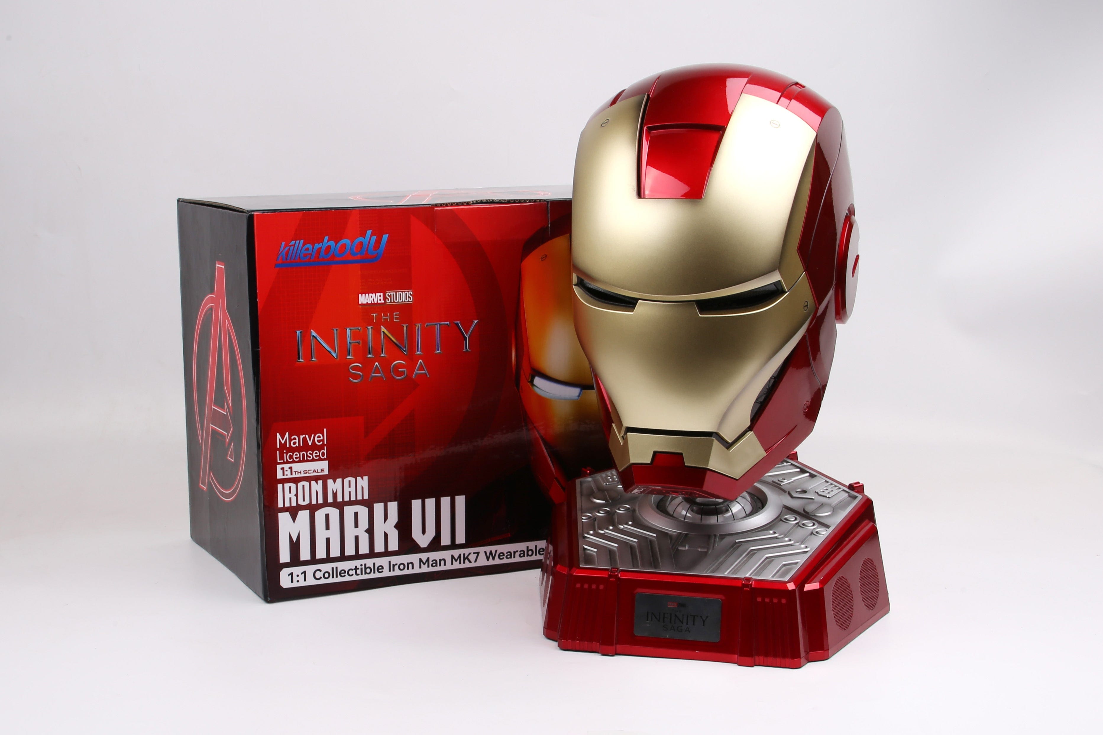 Killerbody 1:1 Collectible Bluetooth Speaker Iron Man MK7 Helmet Killerbody 1:1 Collectible Bluetooth Speaker Iron Man MK7 Helmet
