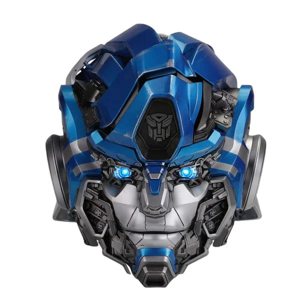 custom made motorcycle helmets transformers TRANSFORMERS Mirage Wearable Helmet Collectible Voice Changer(in stock