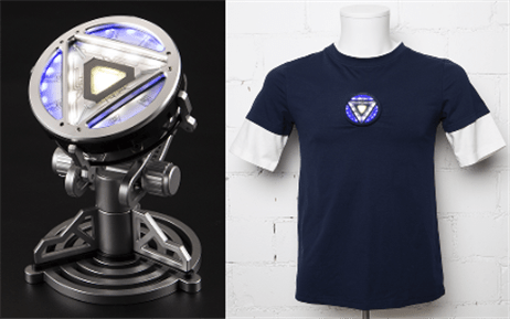 Killerbody 1 1 TONY Iron Man Arc Reactor w Remote Control Sound Ligh