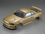 Killerbody 1/10 48645 NISSAN SKYLINE (BNR34) Finished Body Champagne-gold