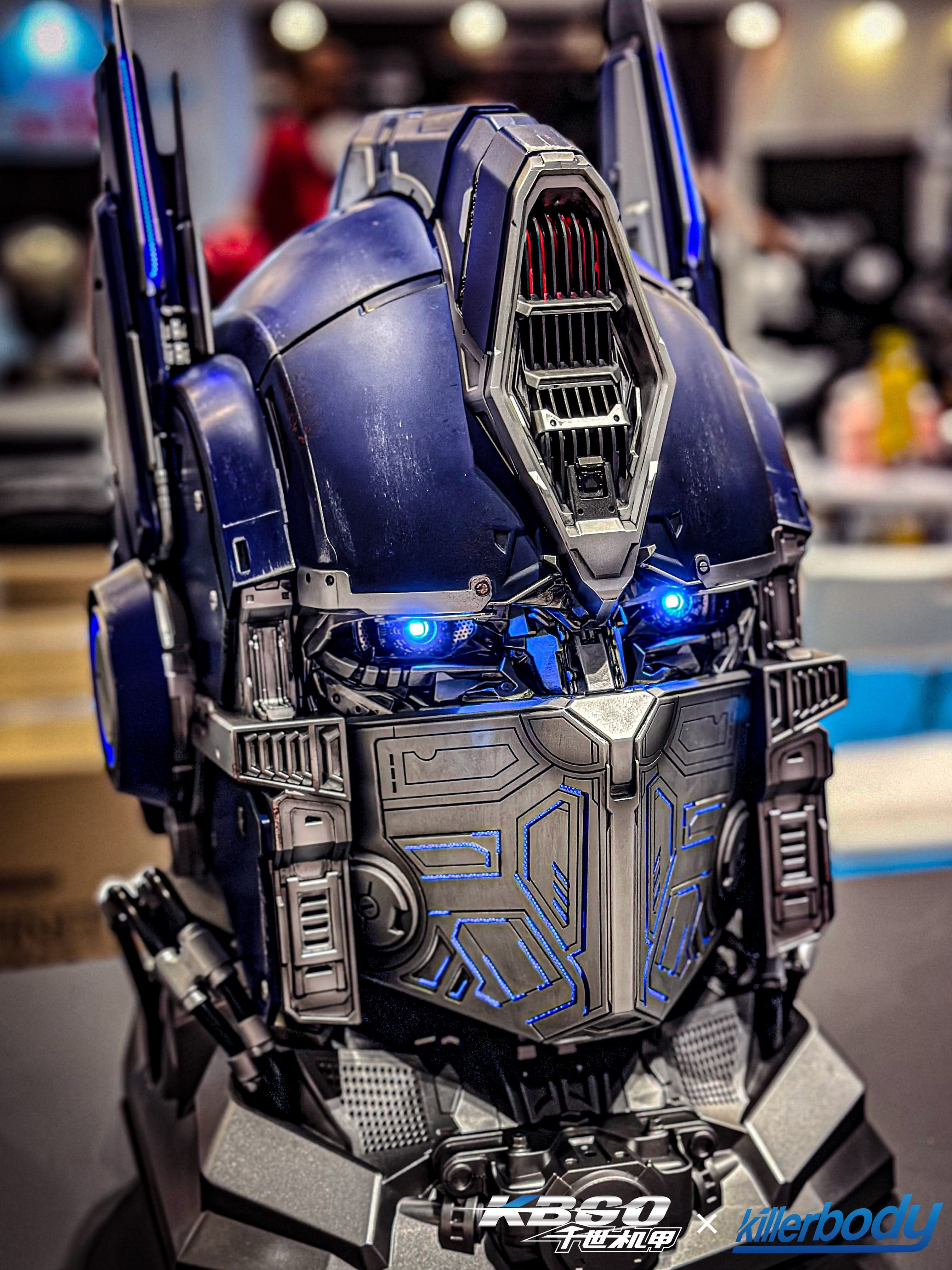 buy optimus prime motorcycle helmet TRANSFORMERS Optimus Prime Wearable Helmet Collectible Voice Changer(I
