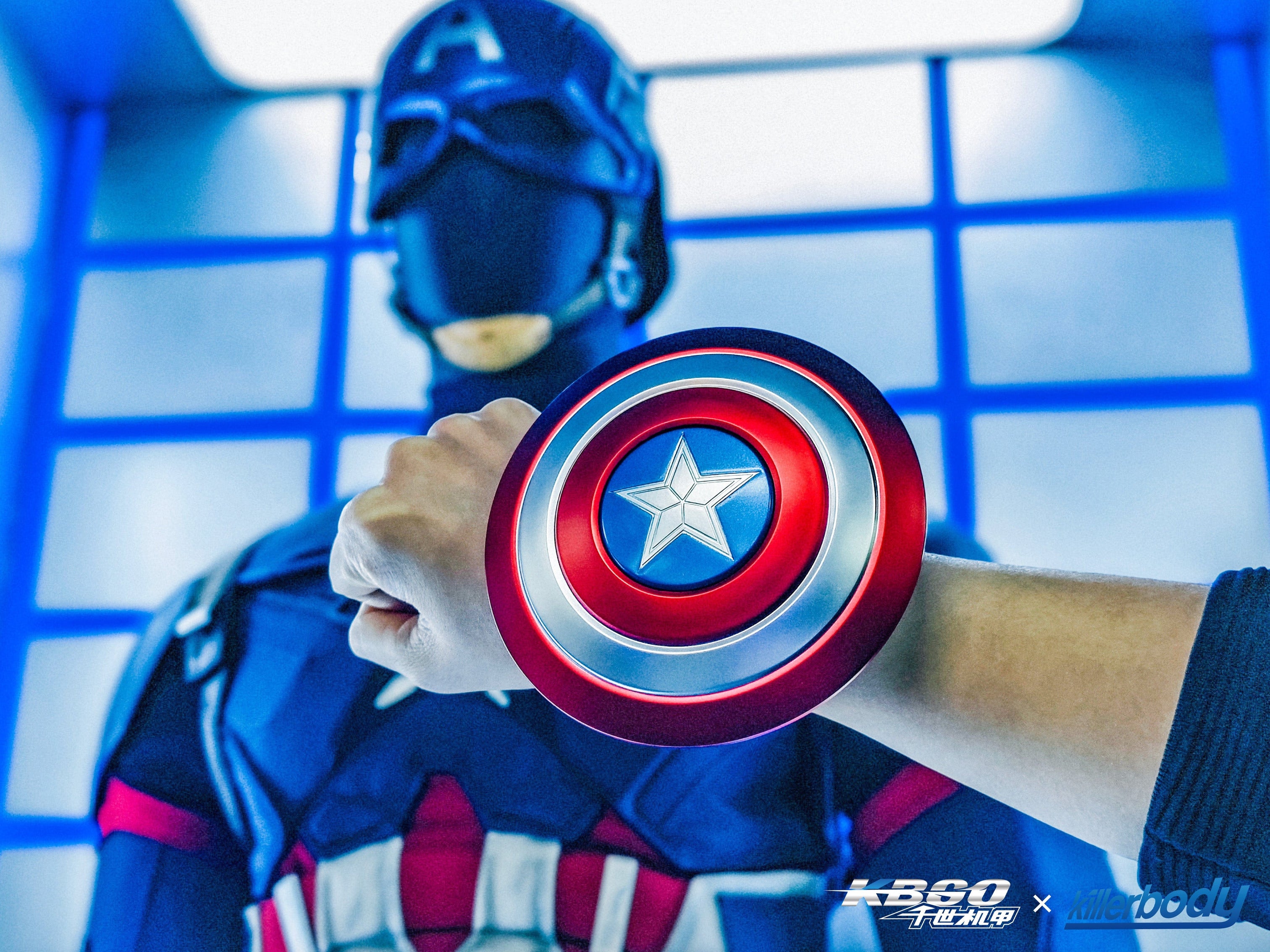 Collectible Captain America Pressure-relief Shield w/ Bluetooth Speake