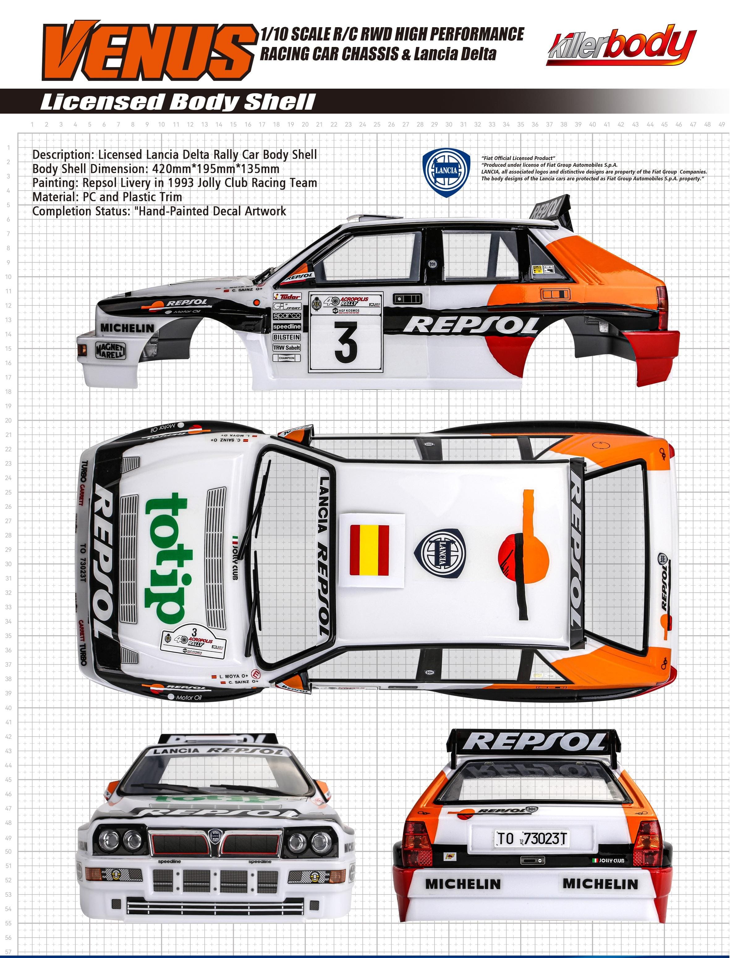 Lancia delta HF integrale 16v peinte - KILLERBODY