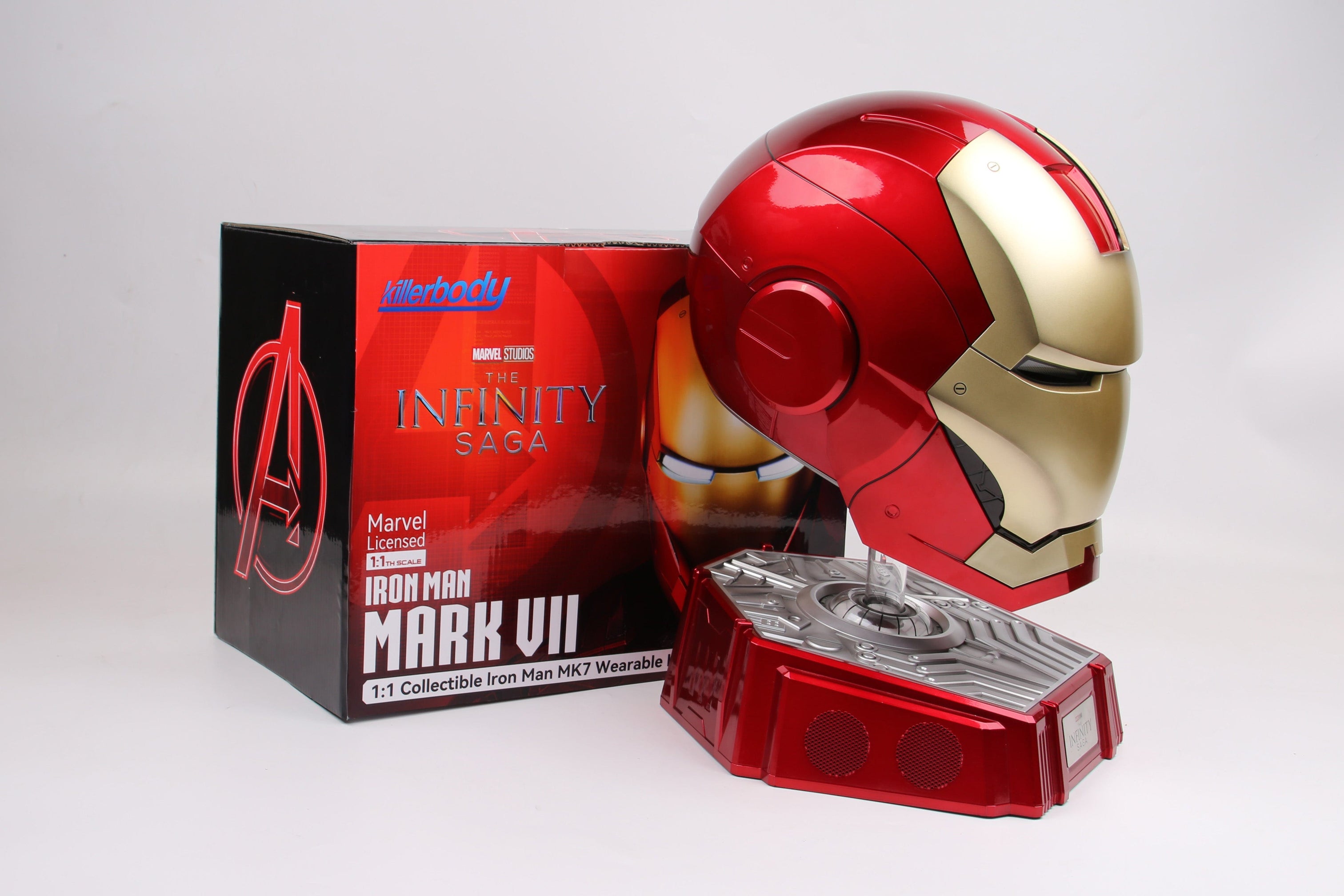 Killerbody 1:1 Collectible Bluetooth Speaker Iron Man MK7 Helmet