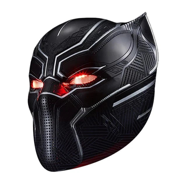 agv black panther helmet 1:1 Collectible Wearable Black Panther Helmet w/Eye Lights Touch Contr