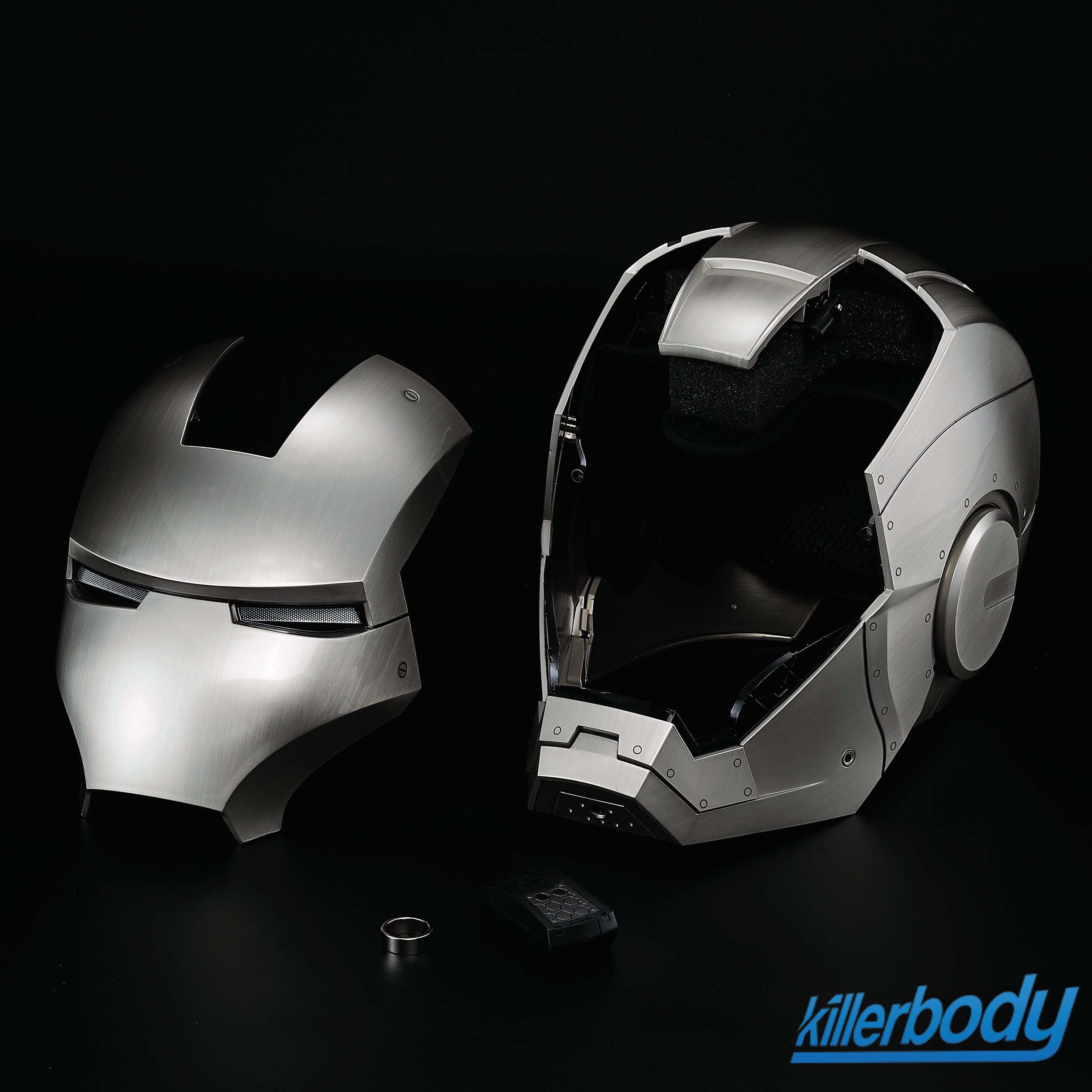 iron man 2 helmet with sound Killerbody 1: 1 Collectible Bluetooth Speaker Iron Man MK2 Wearable He