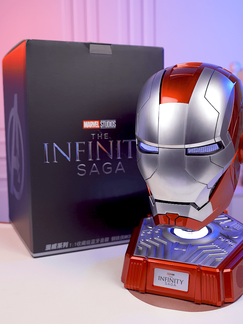Killerbody 1: 1 Collectible Iron Man MK5 Wearable Helmet with Bluetooth Speaker stand Killerbody 1: 1 Collectible Iron Man MK5 Wearable Helmet with Bluetooth Speaker stand