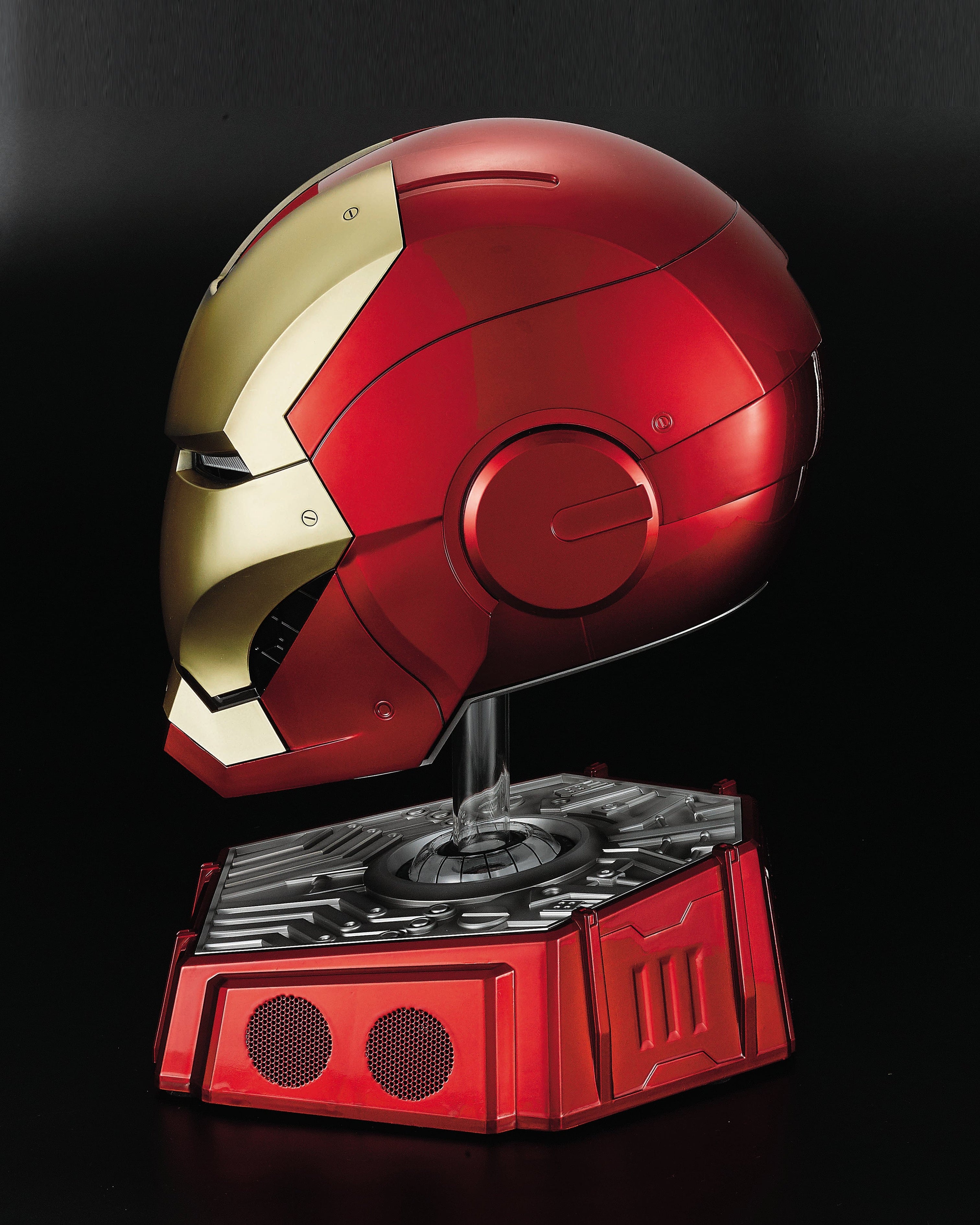 Killerbody 1: 1 Collectible Iron Man MK7 Wearable Helmet with Bluetooth  Speaker stand