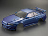 Killerbody 1/10 NISSAN SKYLINE (BNR34) RC Car Finished Body (Metallic-blue) #48716