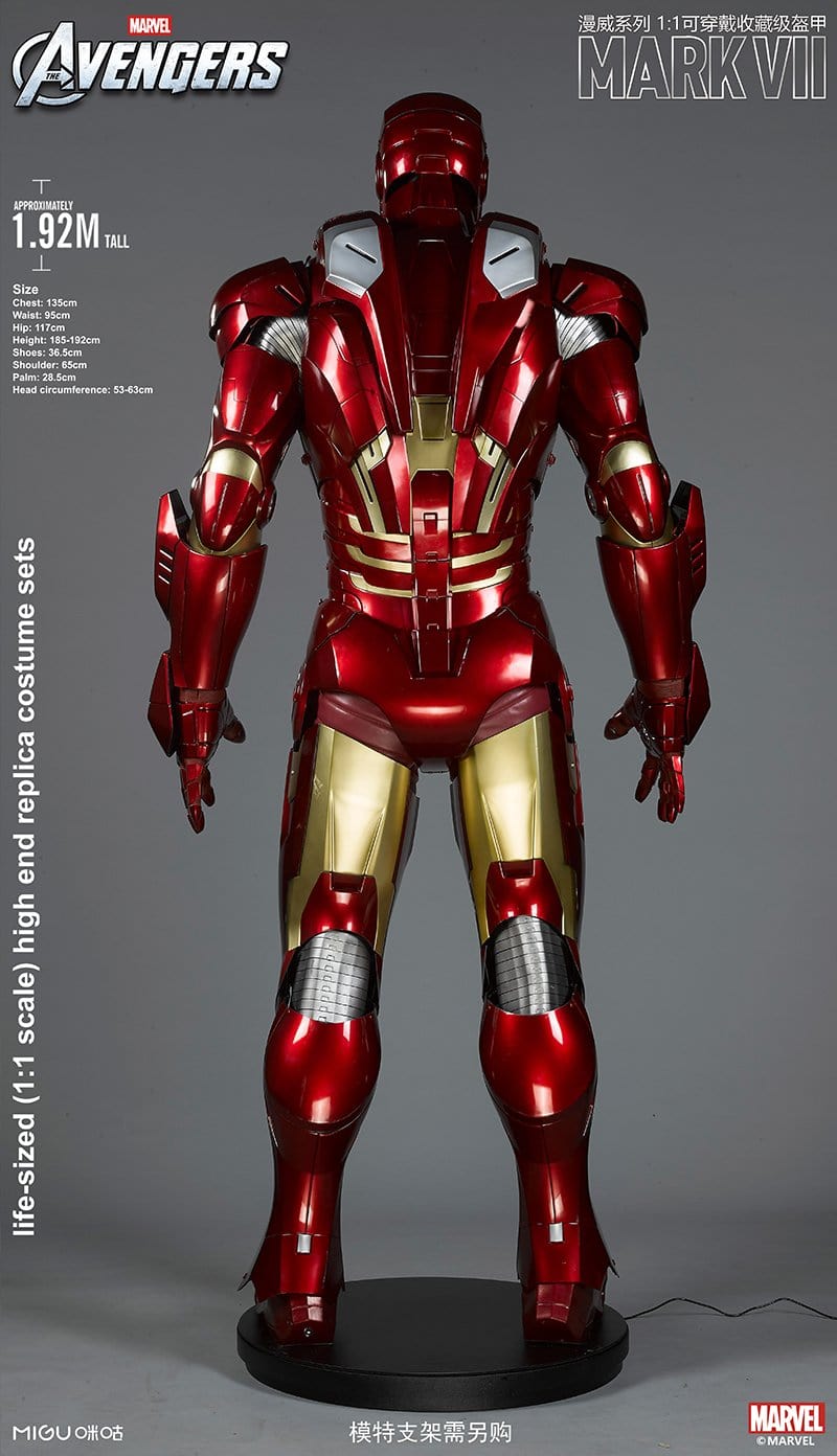 1:1 Iron Man MK7 Suit Life-size Wearable Armour Newly Upgraded Deluxe