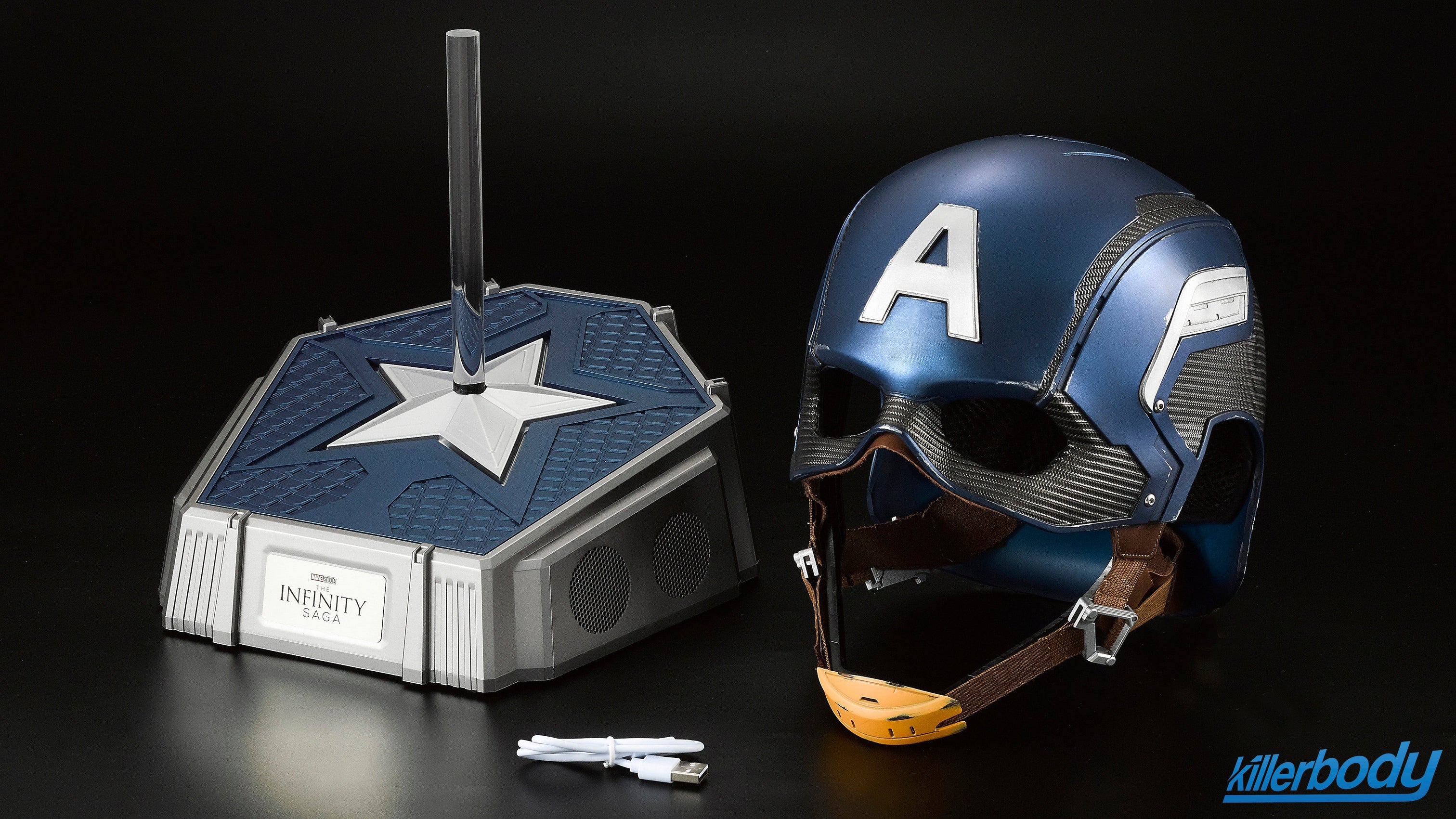 Killerbody 1: 1 Collectible Bluetooth Speaker Captain America Wearable