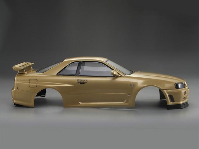 Killerbody 1/10 48645 NISSAN SKYLINE (BNR34) Finished Body Champagne-g