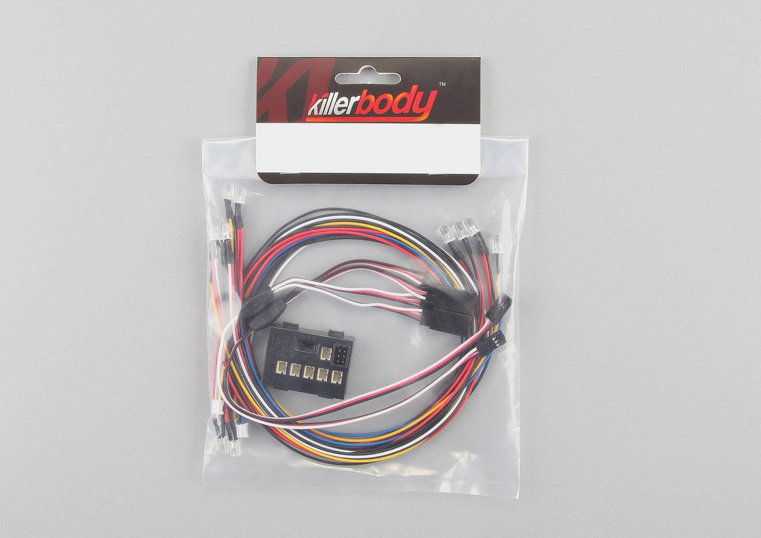 LED Light System w/Control Box (12 LEDS) (Fit for 1/10 RC Car)